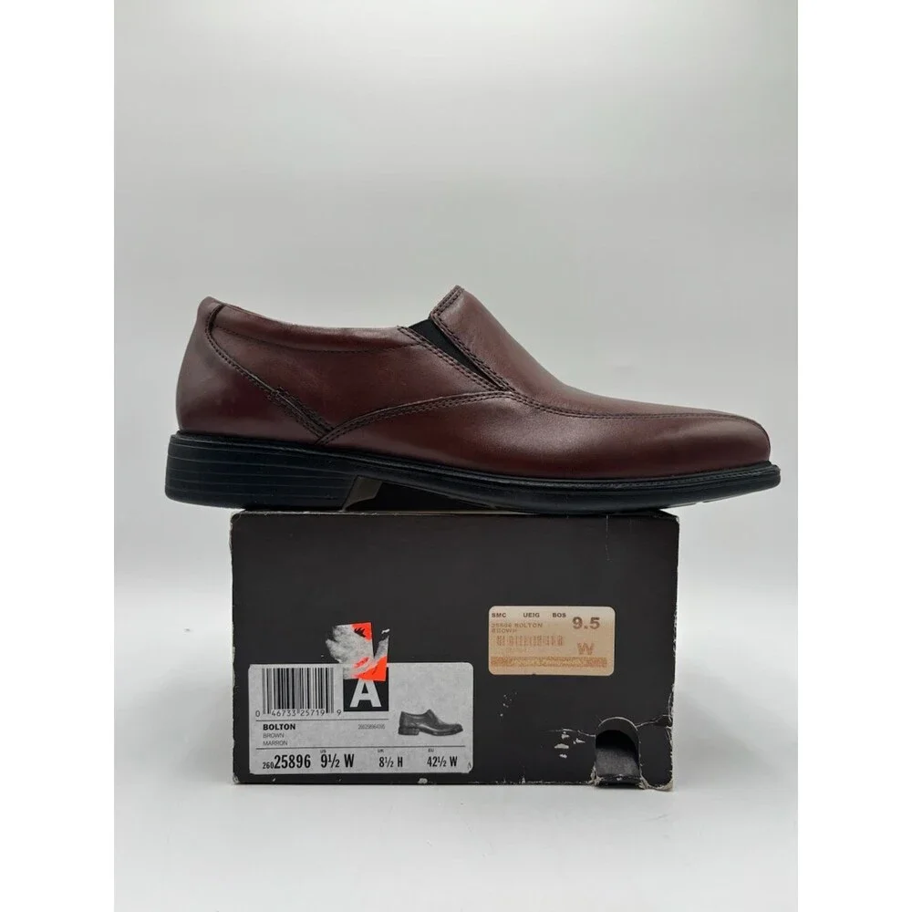 Bostonian BOLTON 26025896 Men's NEW Leather Slip-On Shoe Brown US Size 9.5W